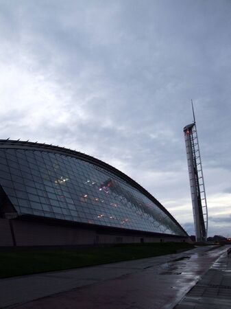 image of the glasgow science centre in govan glasgowの写真素材