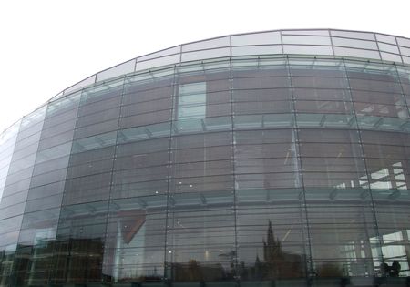 An image of a corperate office building facilityの写真素材