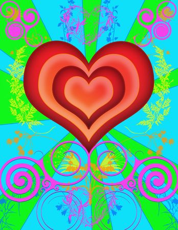 saint valentines day card or background imageの写真素材