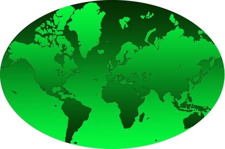 A map of the world made up from two gradientsの写真素材