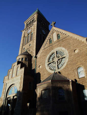 An image of a church in the swedish city of Gothenburgの写真素材