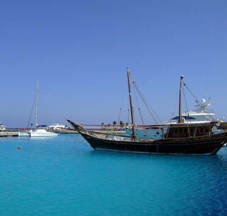 luxury yachts berthed at the sekalla port in hurghada