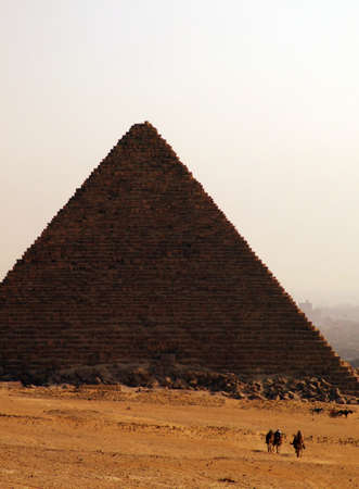one of the great pyramids of giza in Egyptの写真素材
