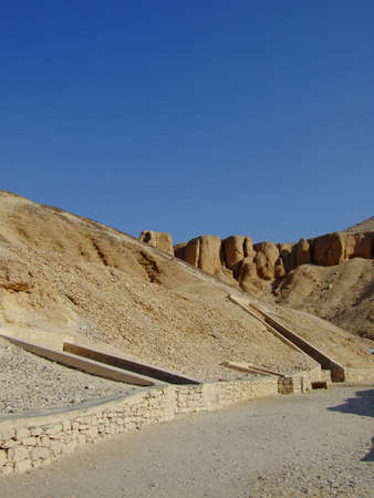 An image taken in the famous valley of the kings complex in Egypt.