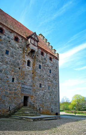 An image of the medieval glimmingehus castle in the skane region of Sweden.の写真素材
