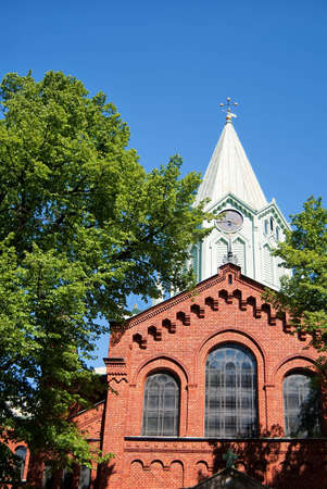 An image of a church situated in the swedish city of Malmo.の写真素材