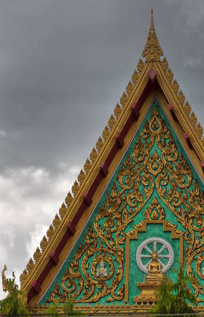 A buddhist temple situated in the city of Hua Hin in Thailand.の写真素材