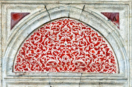 Islamic art from the Sehzade mosque in the turkish city of Istanbul.の写真素材