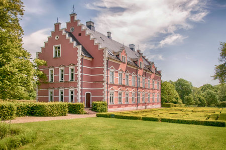Palsjo castle situated in the Helsingborg area of Sweden.のeditorial素材