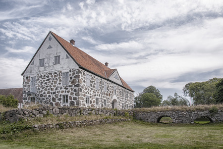 HASSLEHOLM, SWEDEN - JULY 07: View of Hovdala Castle on July 07, 2014 in Hassleholm region. Hovdala Castle is a castle in Hassleholm Municipality, Scania, in southern Sweden.のeditorial素材