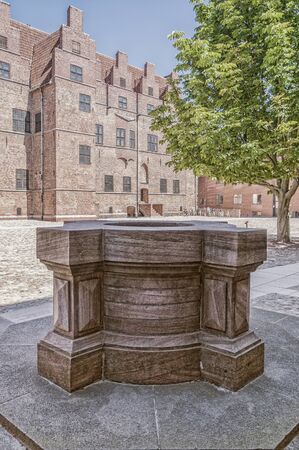 The historic castle of malmohus situated in the swedish city of Malmo.のeditorial素材