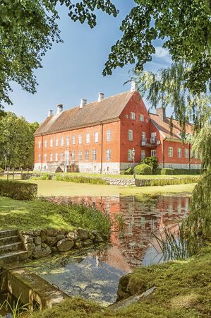 Hviderup slott is a castle in Eslov Municipality, Scania, in southern Sweden.のeditorial素材