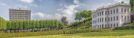 Image of Marienlyst Castle and its public gardens. Helsingor, Denmark.のeditorial素材