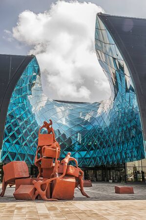 MALMO, SWEDEN - MAY 13: Emporia facade on May 13, 2013 in Malmo. Luxury shopping mall designed by architect Gert Wingardh's Studio.のeditorial素材