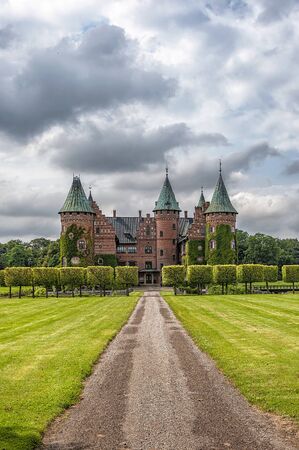 The historic Trolleholm castle situated near to the swedish town of Eslov.のeditorial素材
