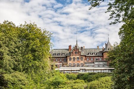 Sofiero slott is a castle in Helsingborg Municipality, Scania, in southern Sweden. The castle holds a garden festival in it's huge grounds every year.のeditorial素材