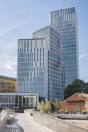 MALMO, SWEDEN - AUGUST 17, 2015: Part of the new building blocks Malmo Live. Consists of apartments, hotels, congress and concert hall.のeditorial素材