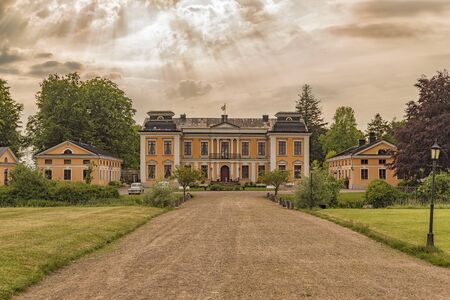 An image of Skottorps castle situated in the halland region of Sweden.のeditorial素材