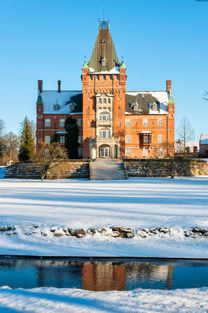 The historic Trollenas castle situated near to the swedish town of Ekeby.のeditorial素材