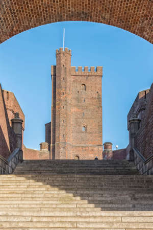 The ancient medieval fortificatio Karnan which is situated in the Swedish city of Helsingborg. The site is a location of many battles between Sweden and Denmark.の写真素材