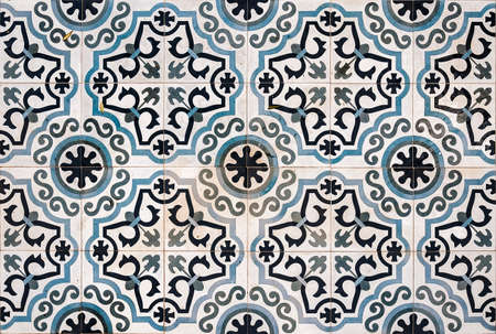 Ornate ceramic floor tiles from a property in Lerapetra, Crete.
