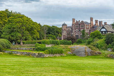 TjolÃ¶holm Manor is a building in Tudor Style erected around the turn of the 20th century by the Scottish family Dickson.のeditorial素材