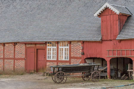 The open-air museum Fredriksdal Museer is located on the edge of the inner city of Helsingborg and is one of the largest open-air museums in Swedenのeditorial素材