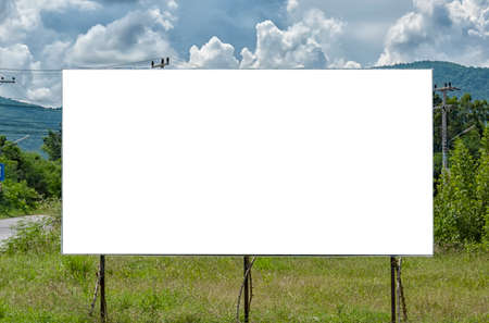 blank billboard with space to place your own advertisingの写真素材