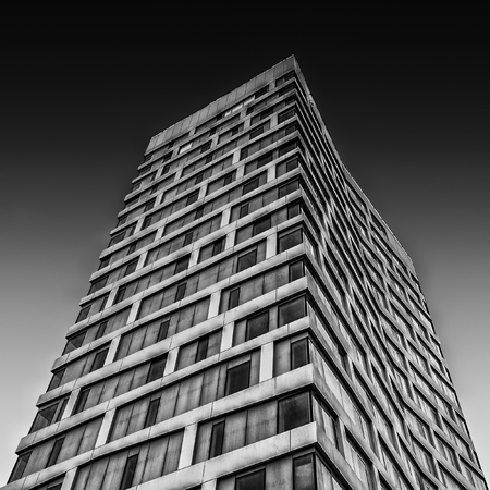 Point Hyllie facade in Malmo, Sweden with a fine art edit.