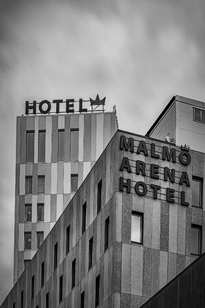 MALMO, SWEDEN - FEBRUARY 09, 2020: The Malmo Arena Hotel located at the new Hyllie district of Malmo in Sweden.のeditorial素材