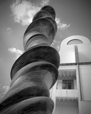 HELSINGBORG, SWEDEN - SEPTEMBER 06, 2020: The sculpture that stands outside the museum.