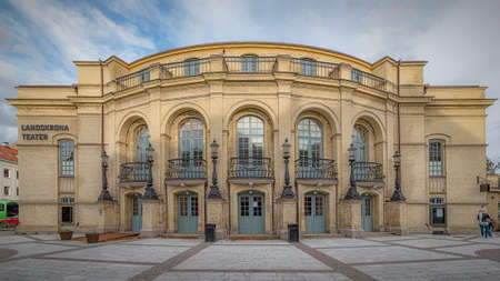 LANDSKRONA, SWEDEN - AUGUST 25, 2020: Landskrona Theater is the central theater building in...