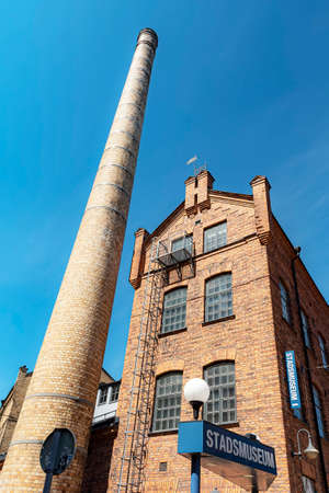 NORRKOPING, SWEDEN - JUNE 13, 2020: Museum exploring the culture & history of NorrkÃ¶ping, particularly its textile heritage.のeditorial素材