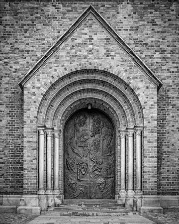 Roskilde Cathedral, in the city of Roskilde on the island of Zealand in eastern Denmark, is a cathedral of the Lutheran Church of Denmark.の写真素材