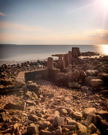 Abandoned old military outpost in Dagshog, Sweden.の写真素材