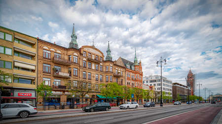 HELSINGBORG, SWEDEN - MAY 14, 2021: Main street scene from Helsingborg city centreのeditorial素材