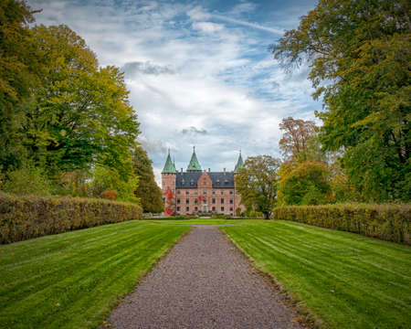 ESLOV, SWEDEN - OCTOBER 17, 2021: Trolleholm castle in the Eslov region of Southern Sweden in the...