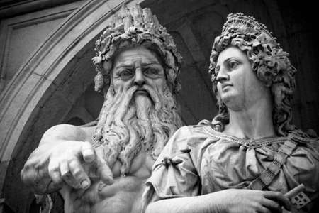 Carving in Vienna church 2の写真素材