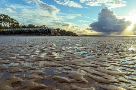 Hervey bay beach after the storm
