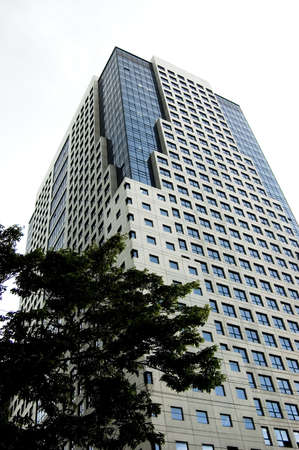 Worm's eye view of buildingの写真素材