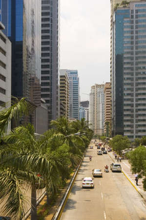 One of Manila's commercial and business districtsの写真素材