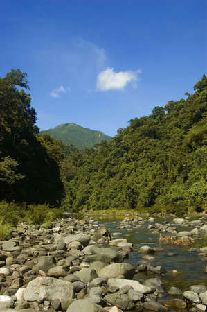 Part of the Sierra Madre river in Luzon, Philippinesの写真素材