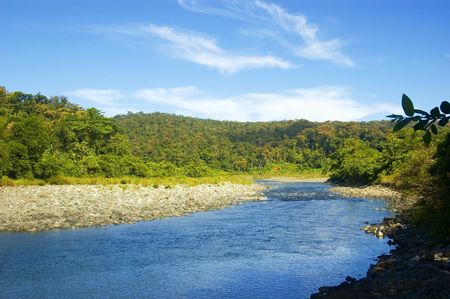 Palanan River in Isabela, Palanan, Philippinesの写真素材