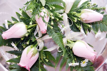 A rose bouquet used in a wedding ceremony in Malaysiaの写真素材