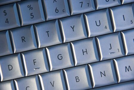 Closeup of laptop keyboard