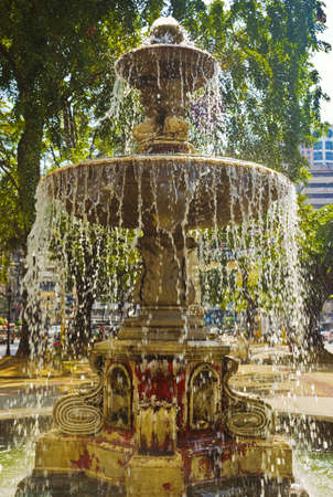 Fountain in Binondo, Manila, Philippinesの写真素材