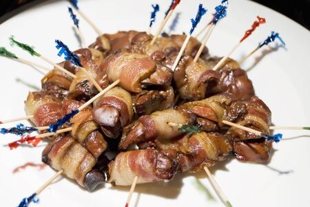 Cocktail food at a press conferenceの写真素材