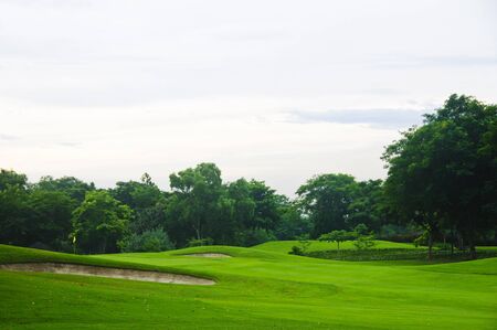 A beautiful golf course in the Philippinesの写真素材