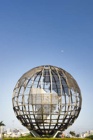 Globe in front of Mall of Asia, the biggest mall in Asiaのeditorial素材