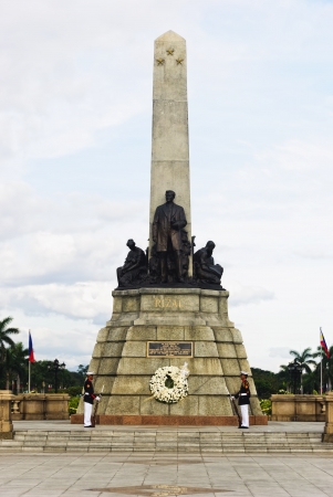 Monument of the national hero of the Philippines, Jose Rizal, in Luneta Park, Manilaのeditorial素材
